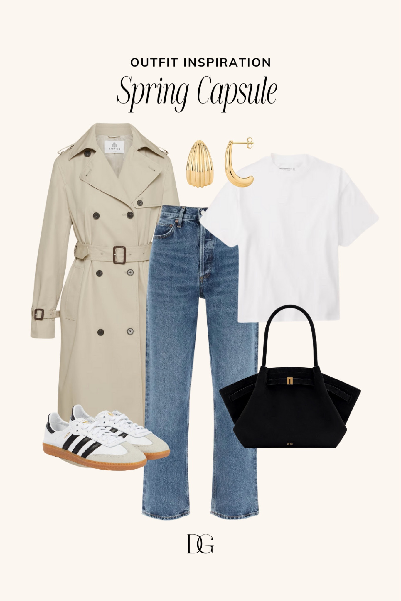 Spring Capsule Wardrobe for 2025 // Capsule wardrobe, spring outfits, spring outfit, spring staples, spring fashion, elevated spring outfit, casual spring outfit, simple spring outfit, neutral spring outfit, trench coat, adidas samba outfit



#LTKSeasonal #LTKStyleTip #LTKFindsUnder100