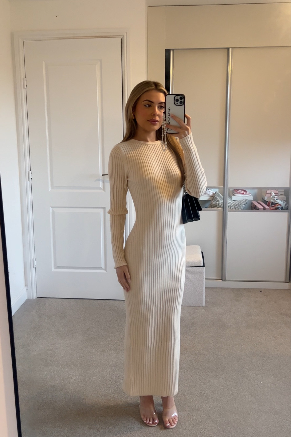 Long knit dress from asos, ootd, everyday fashion, fashion idea, casual, elegant, comfy, dress, maxi dress, cream dress 

#LTKCyberWeek #LTKSeasonal #LTKsalealert