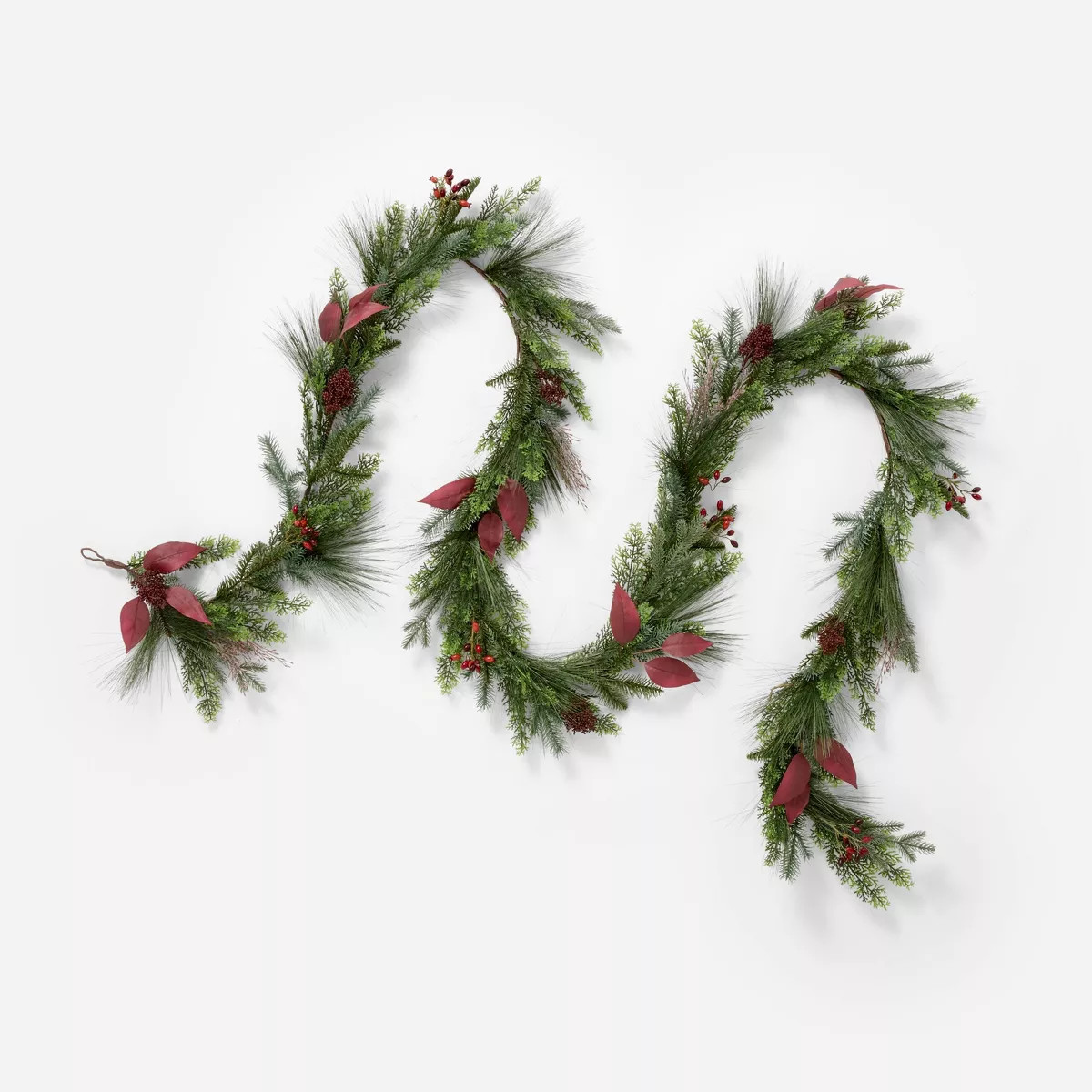 Artificial Garland Green and Red - Threshold™ designed with Studio McGee | Target