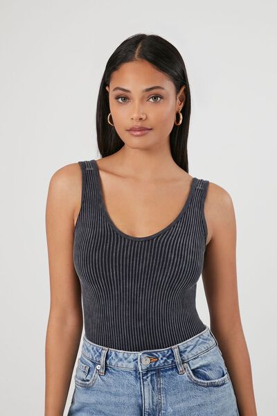 Seamless Mineral Wash Bodysuit | Forever 21 (US)