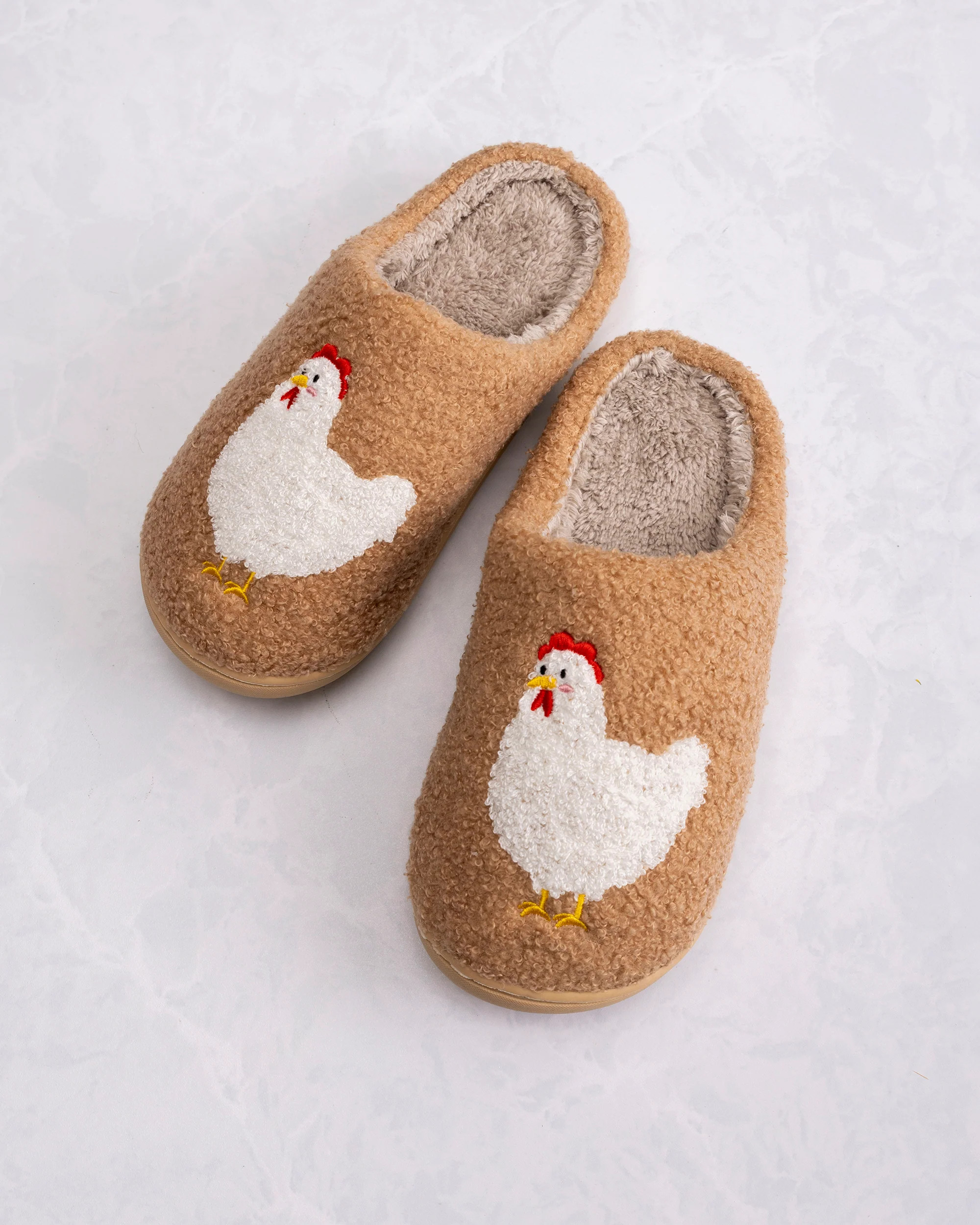 Brown Chicken - Slipper - American Farm Company | Printfresh
