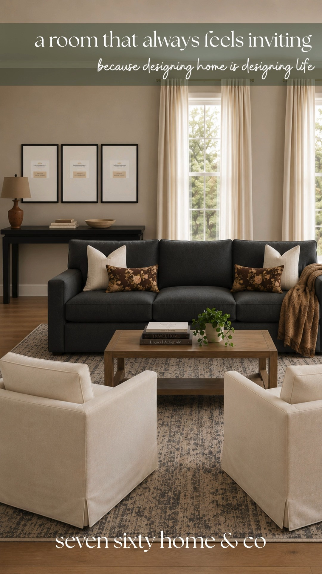 The most inviting living rooms balance comfort with timeless design.

This space combines a classic sofa, cozy accent chairs, warm wood furniture, layered textiles, and soft neutral decor to create a room that's perfect for everyday living, family gatherings, and quiet evenings at home.

Everything is linked in LTK so you can recreate the entire look or mix and match your favorite pieces. 

 #LTKHome #LTKSaleAlert