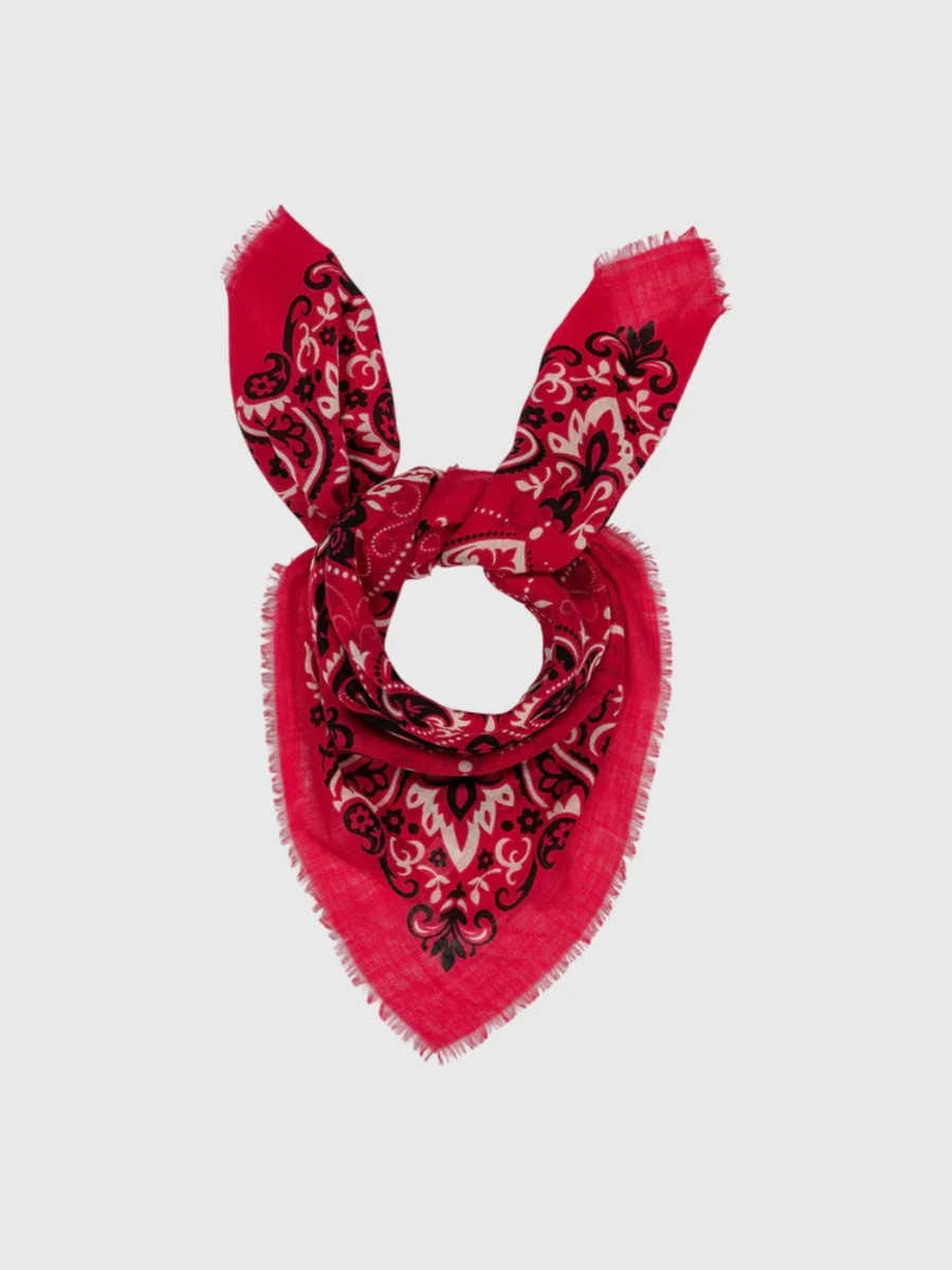 Maison Lecomte Flament Bandana Wool Silk Scarf | Saint Bernard