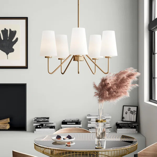Higginson 5 - Light Shaded Traditional Chandelier | Wayfair North America