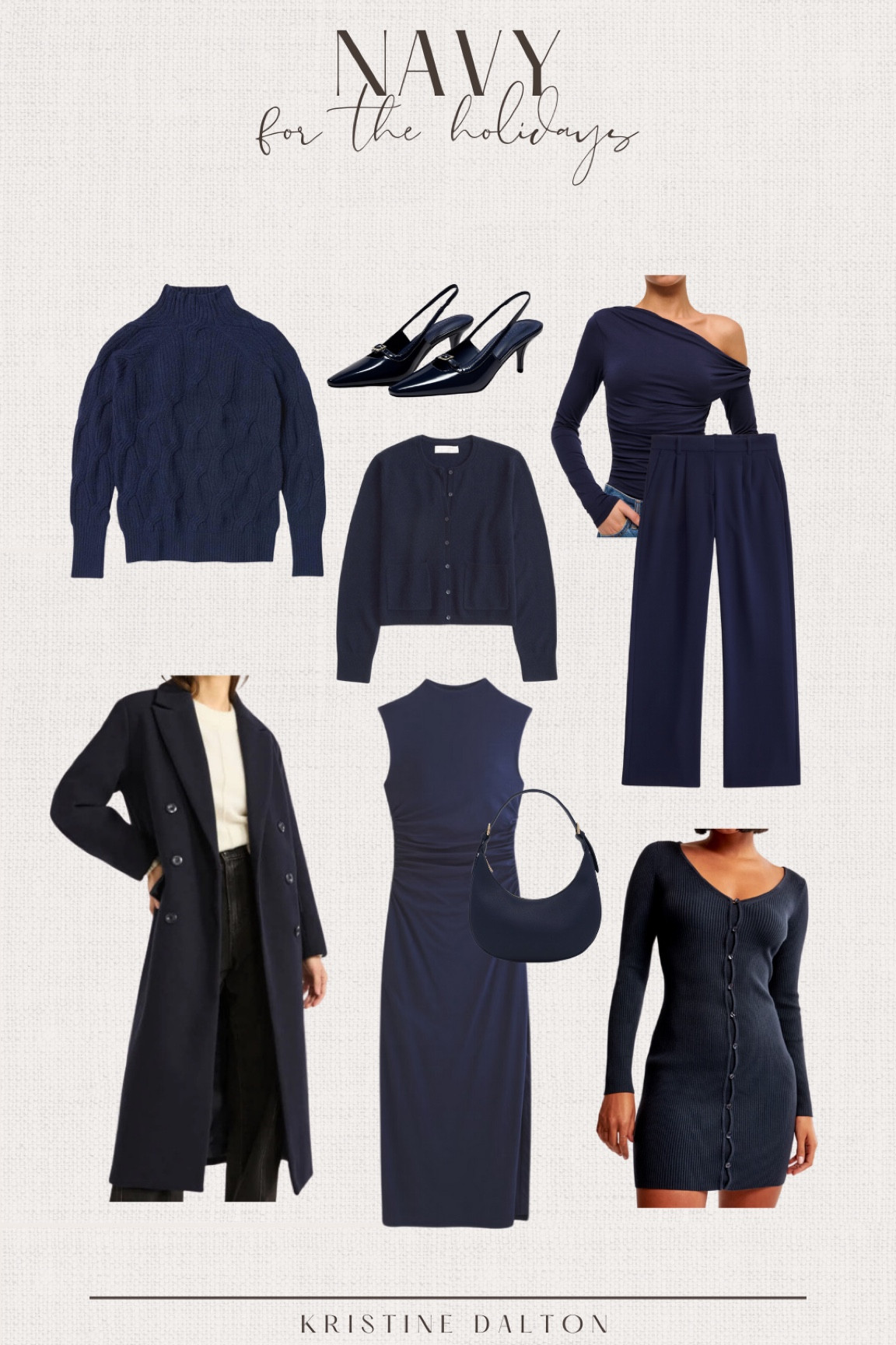 navy blue holiday outfits, shoes, and accessories ❄️

Cable knit sweater, kitten heels, sweater dress, thanksgiving outfit 

#LTKStyleTip #LTKCyberWeek #LTKHoliday