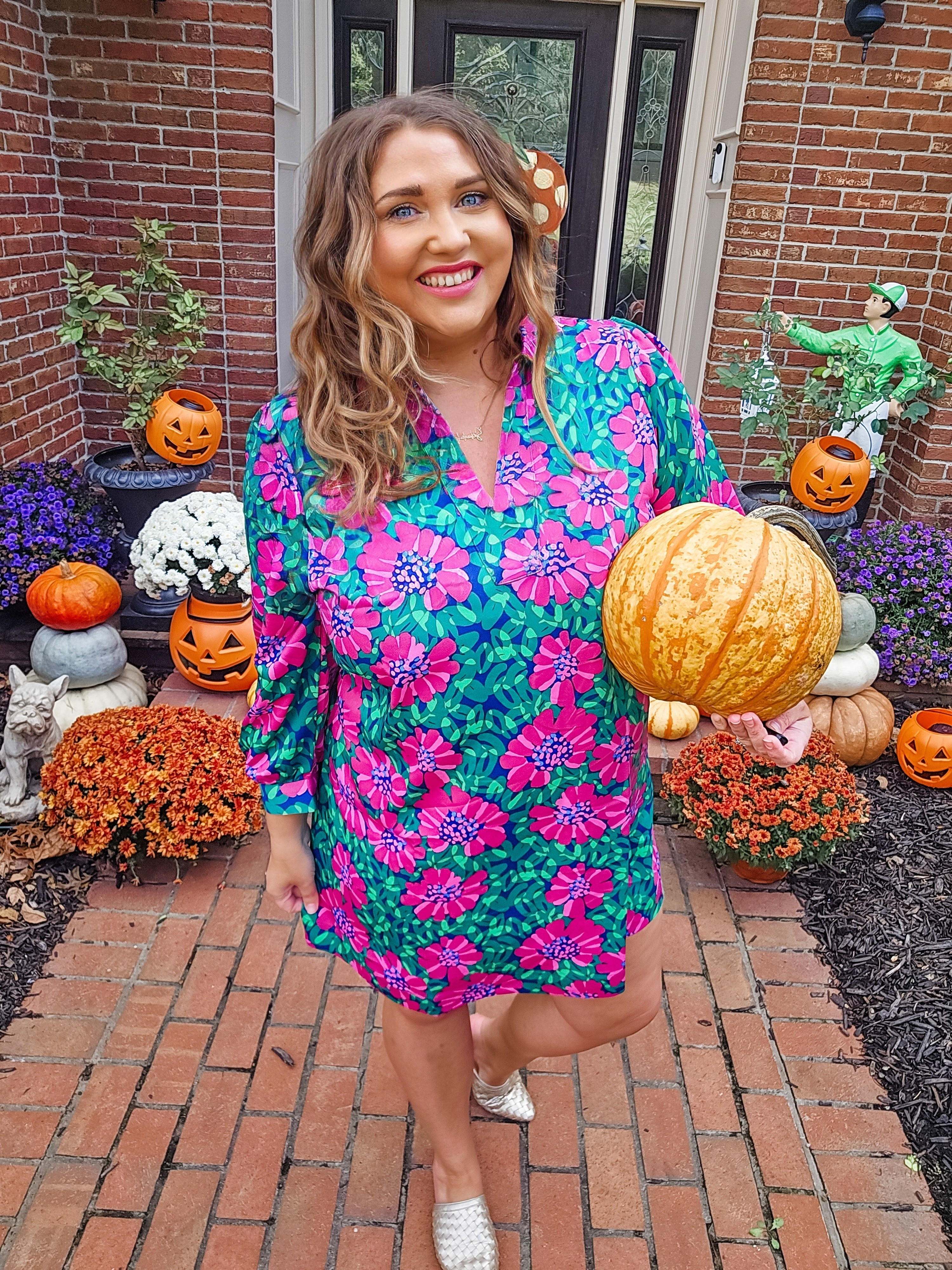 The colors in this dress have been mu favorite combination #livinglargeinlilly #ambassador @michellemcdowelldesigns code: JEN #plusize #midsize 

#LTKStyleTip #LTKPlusSize #LTKMidsize