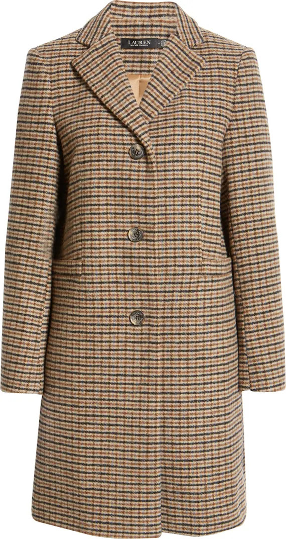 Lauren Ralph Lauren Wool Blend Reefer Coat | Nordstrom | Nordstrom