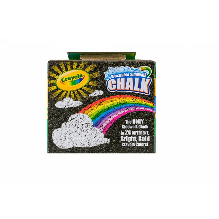 Crayola Washable Sidewalk Chalk In Assorted Colors, 24 Count | Walmart (US)