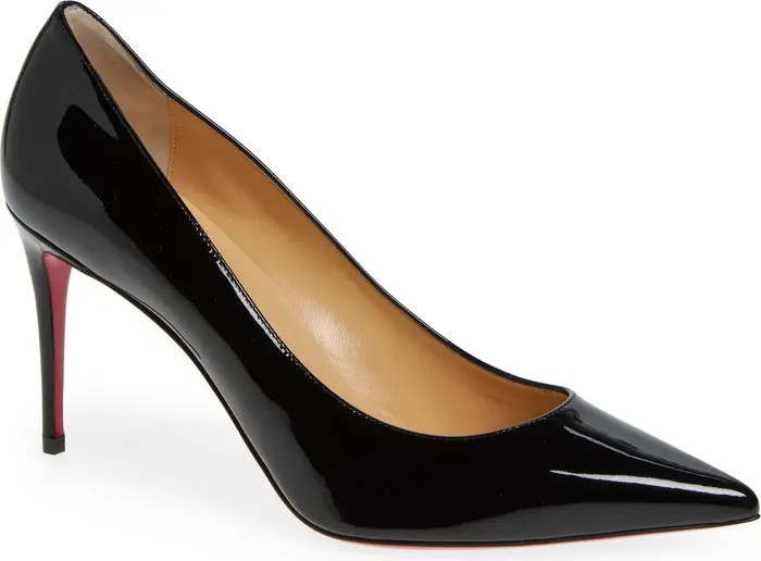 Christian Louboutin Kate Pointed Toe Patent Leather Pump (Women) | Nordstrom | Nordstrom