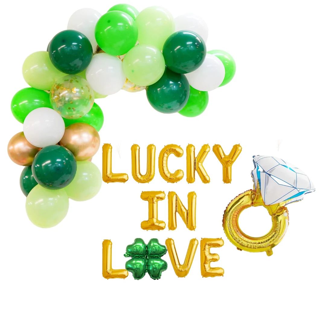 Lucky in Love St Patricks Bachelorette Banner St Patricks Day Bachelorette St Patty's Day Irish B... | Etsy (US)