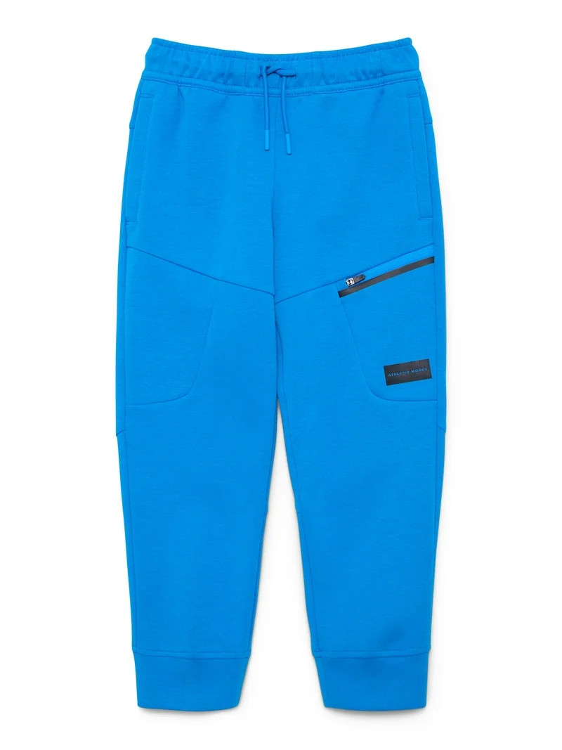 Athletic Works Boys Double Knit Jogger Pants, Sizes 4-18 & Husky | Walmart (US)