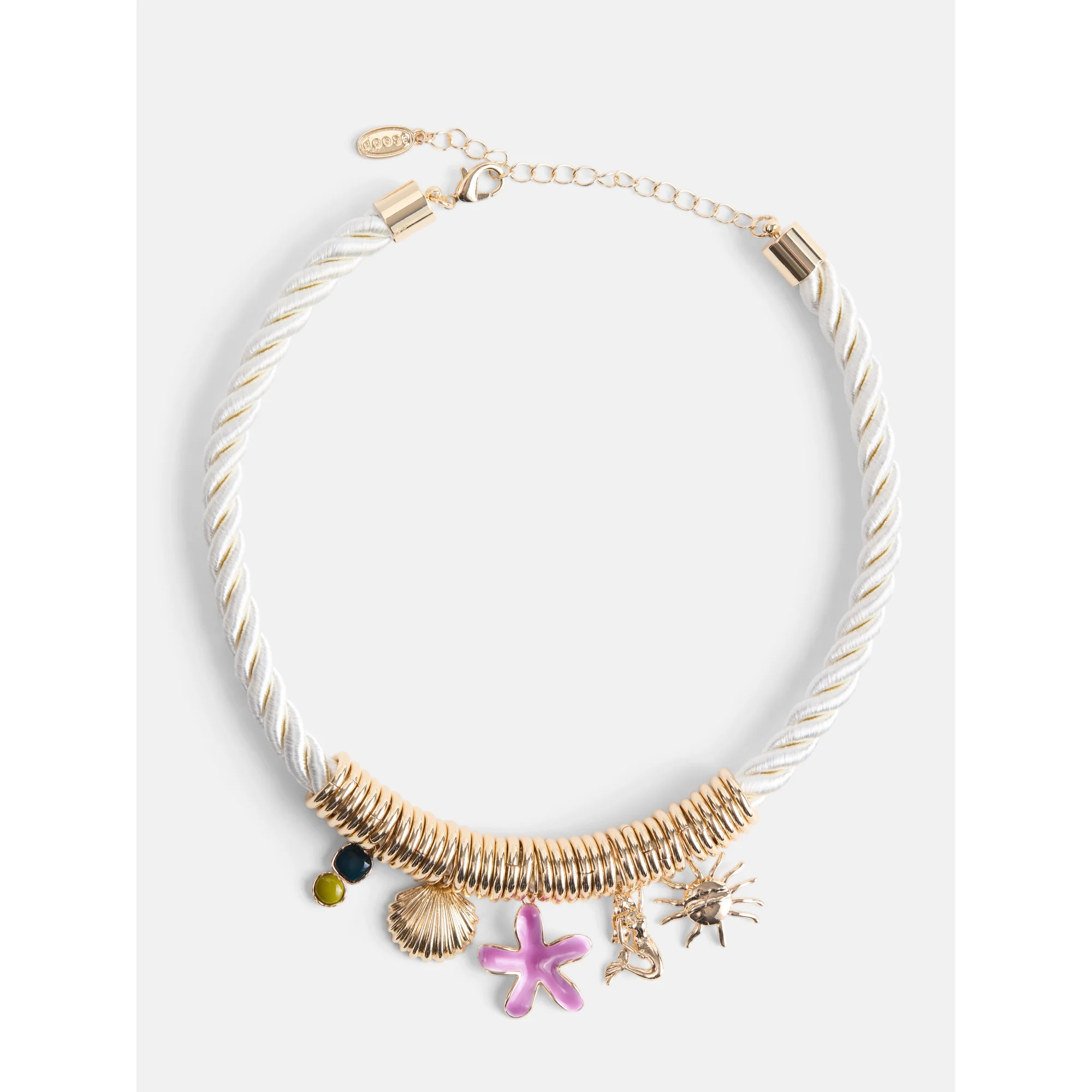 Scoop Women's Gold Tone Seaside Charm Necklace | Walmart (US)