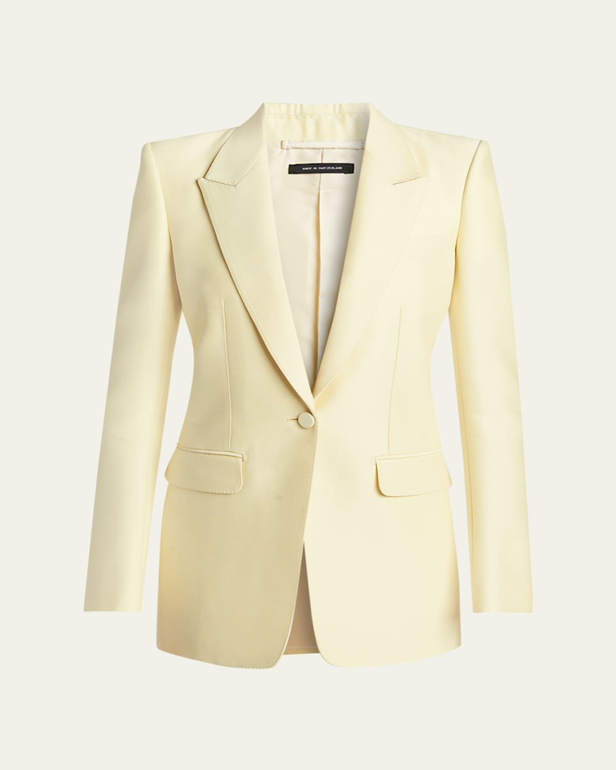 Wool Silk Single-Breasted Jacket | Bergdorf Goodman
