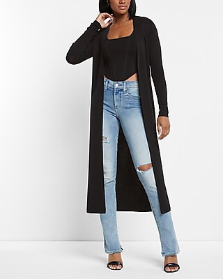 Ribbed Duster Cardigan | Express