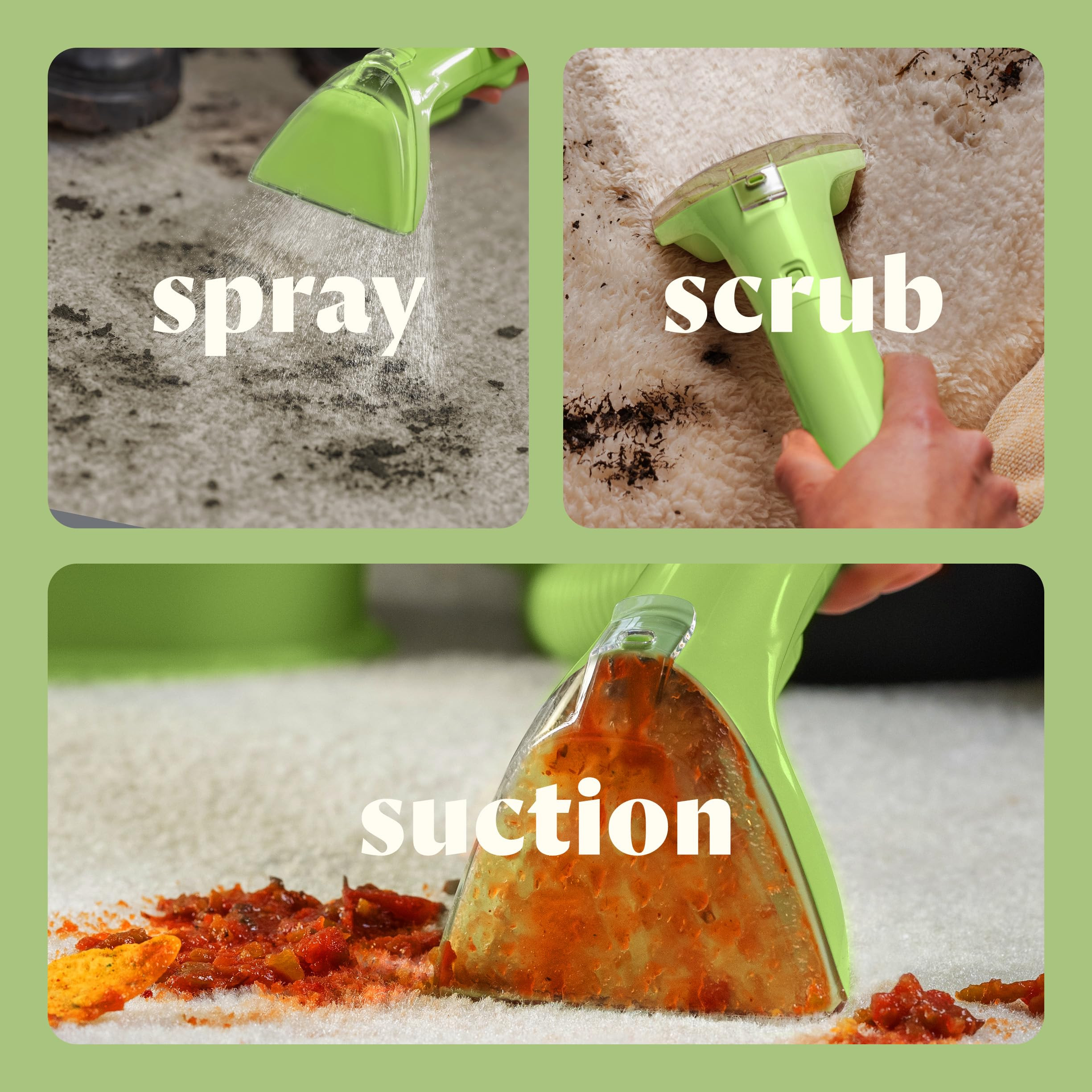 BISSELL Little Green Mini Portable Carpet and Upholstery Deep Cleaner, Car/Auto Detailer, with Hy... | Amazon (US)