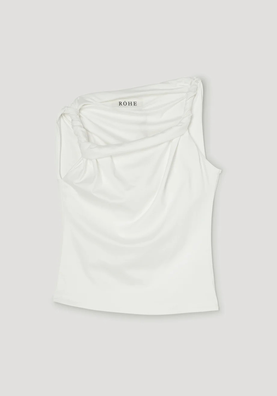 sculptural cotton silk top | off white | Rohe