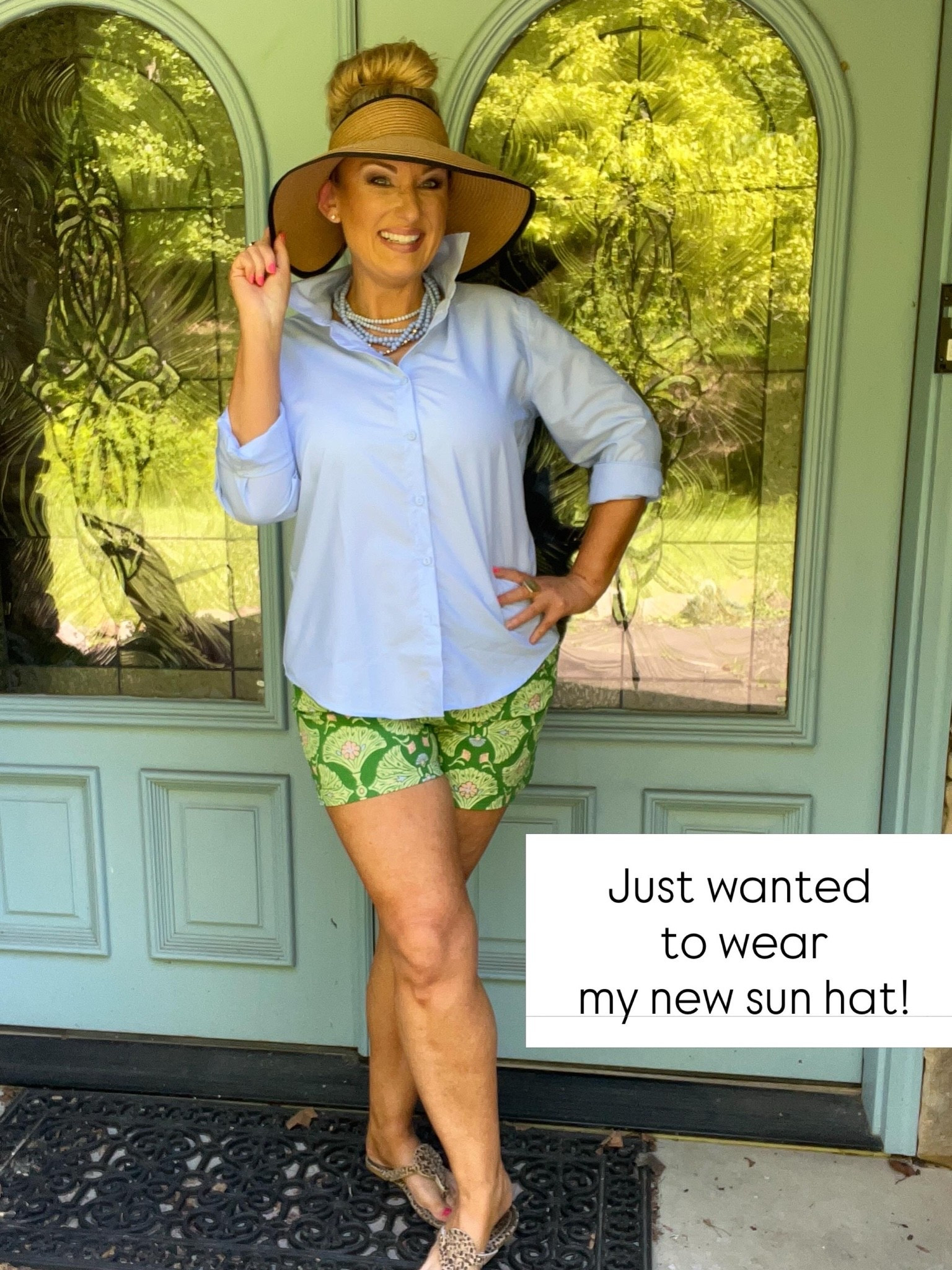 You don’t have to save your sun hat for the beach.  I paired it with this casual weekend look. 

Almost 50
Hourglass shape

#LTKootd #LTKOver40 #LTKMidsize