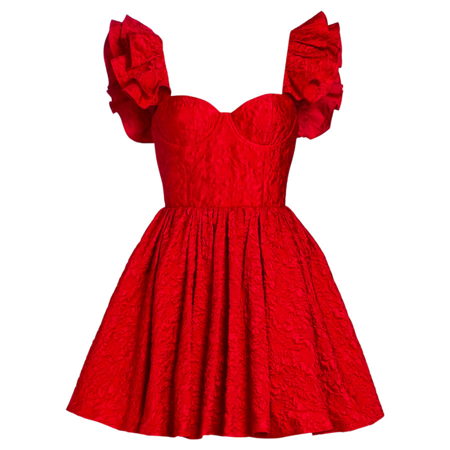 Bina Ruffle Sleeve Mini Dress | Gwynn's