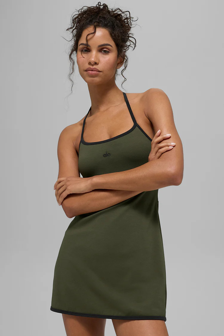 ALO Softsculpt Halter Tennis Dress | Alo Yoga (US)