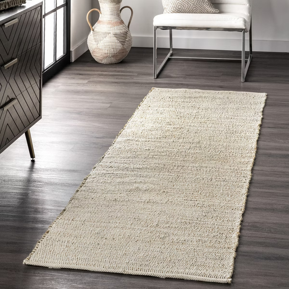 nuLOOM Handwoven Solid Elfriede Jute Area Rug | Target