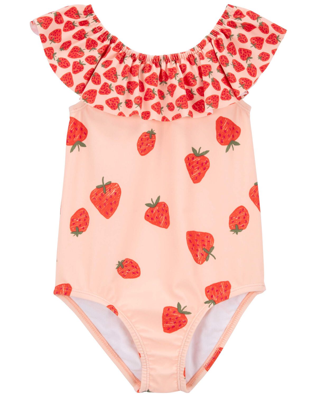 Pink Toddler Strawberry 1-Piece Swimsuit | carters.com | Carter's