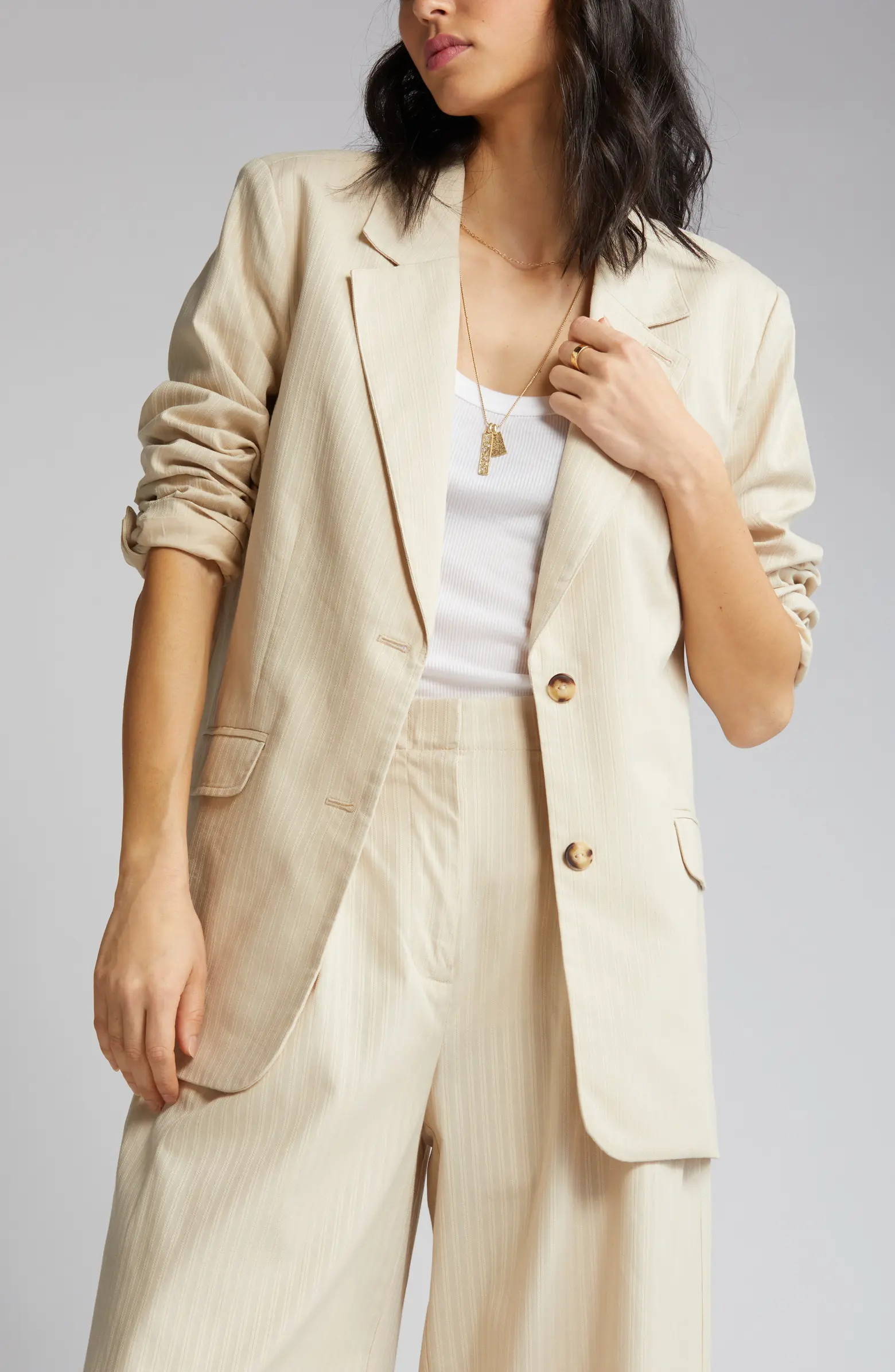 Stripe Cotton Jacquard Blazer | Nordstrom