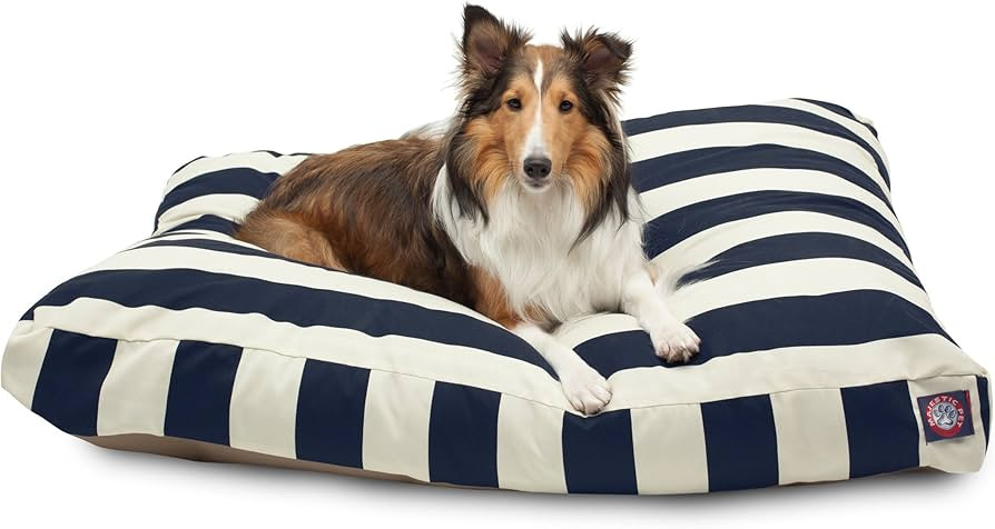 Majestic Pet Rectangle Large Dog Bed Washable – Non Slip Comfy Pet Bed – Dog Crate Bed with R... | Amazon (US)