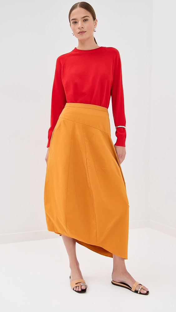 Nylon Asymmetrical Balloon Skirt | Shopbop
