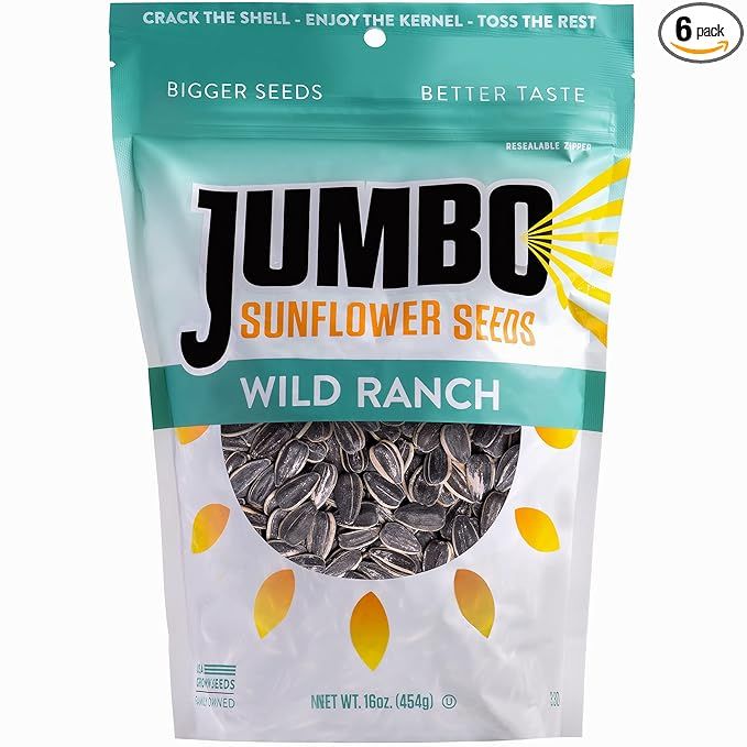 JUMBO SUNFLOWER SEEDS, Ranch, 16-Ounce (Pack of 6) | Amazon (US)