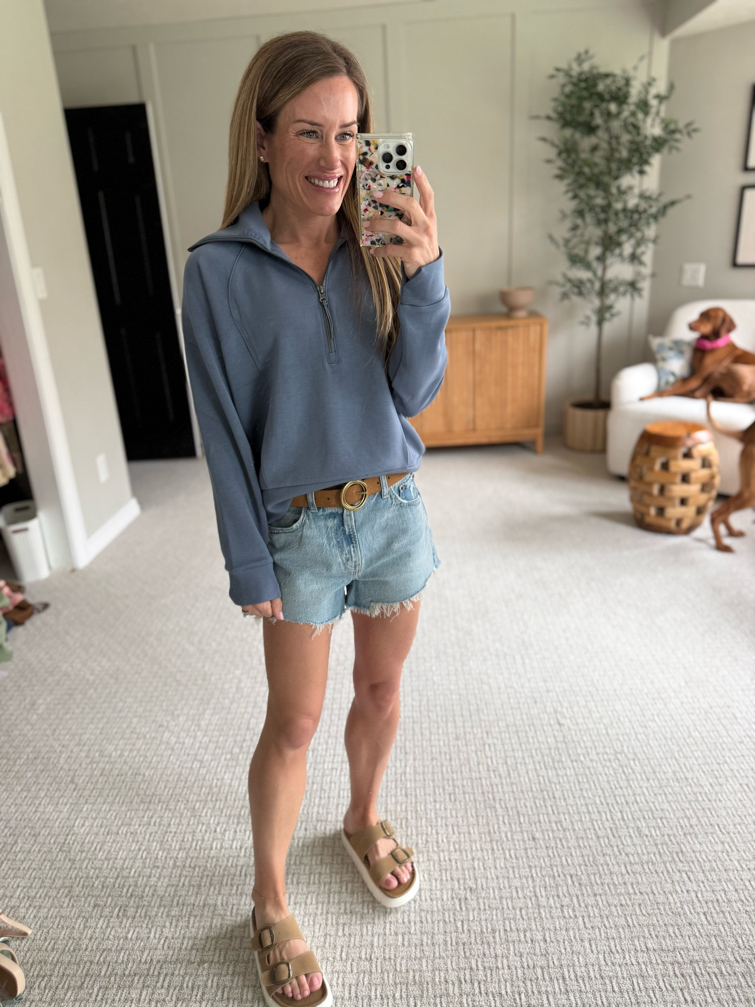 Summer outfits 
Abercrombie denim shorts
Spanx pullover

#LTKootd #LTKmomlife