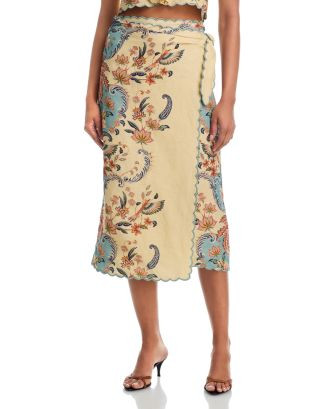 FARM Rio Boho Beauty Linen Wrap Skirt | Bloomingdale's FARM Rio | Bloomingdale's (AU)