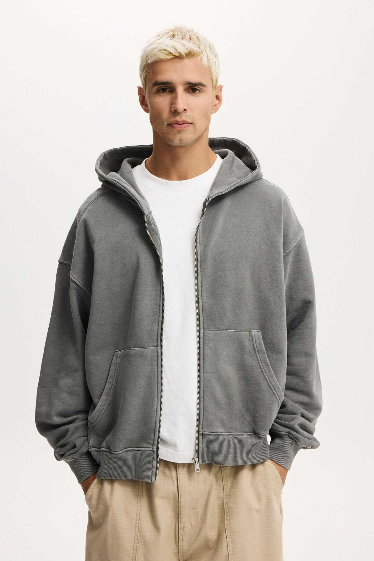 Cropped Zip Up Hoodie | Cotton On (US)