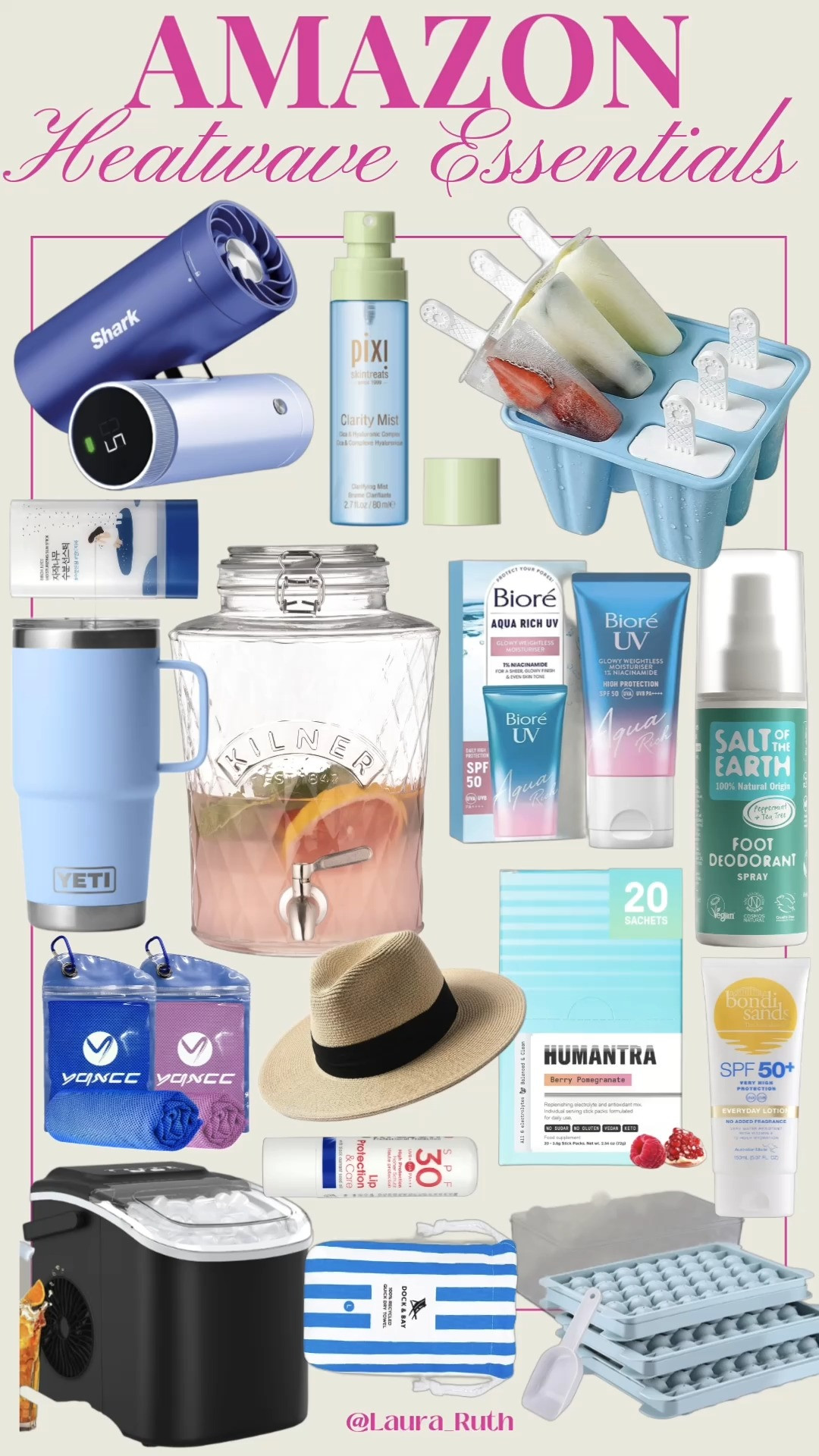 A few Amazon finds ahead of the UK heatwave, from SPF and beauty essentials to portable fans, electrolyte sachets, insulated water bottles and chic summer accessories. Practical pieces and products to help you stay cool, comfortable and prepared for the warmer days ahead. 

Amazon summer essentials, UK heatwave, beauty essentials, SPF favourites, portable fan, electrolyte sachets, summer accessories, hot weather essentials, amazon finds, amazonuk. 

 #LTKuk #LTKsummer #LTKbeauty