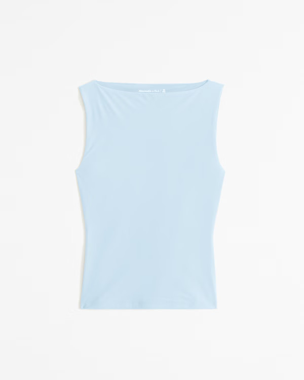 Soft Matte Seamless Slash Top | Abercrombie & Fitch (US)