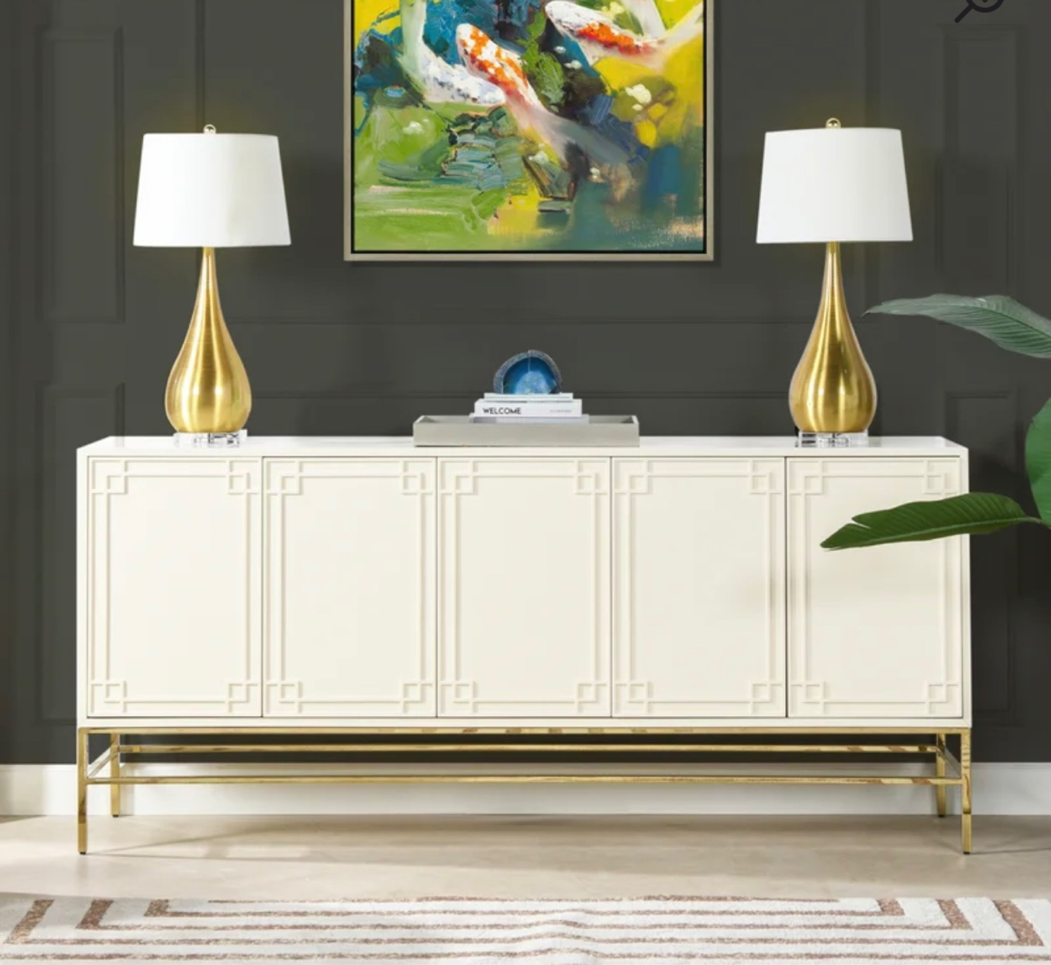 Beautiful white sideboard with gold legs 

White sideboard, white buffet, white console table, white media console, dining room furniture, living room furniture 

#LTKFind #LTKSeasonal #LTKhome