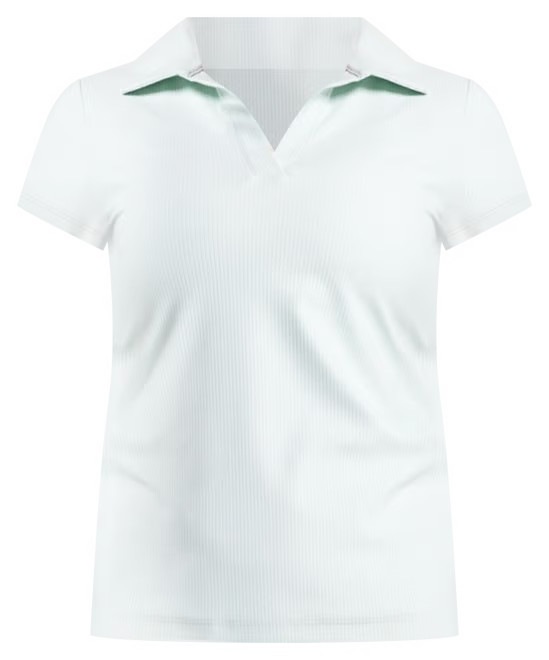 CALIA Women's Ribbed Johnny Collar Golf Polo | Dick's Sporting Goods | Dick's Sporting Goods
