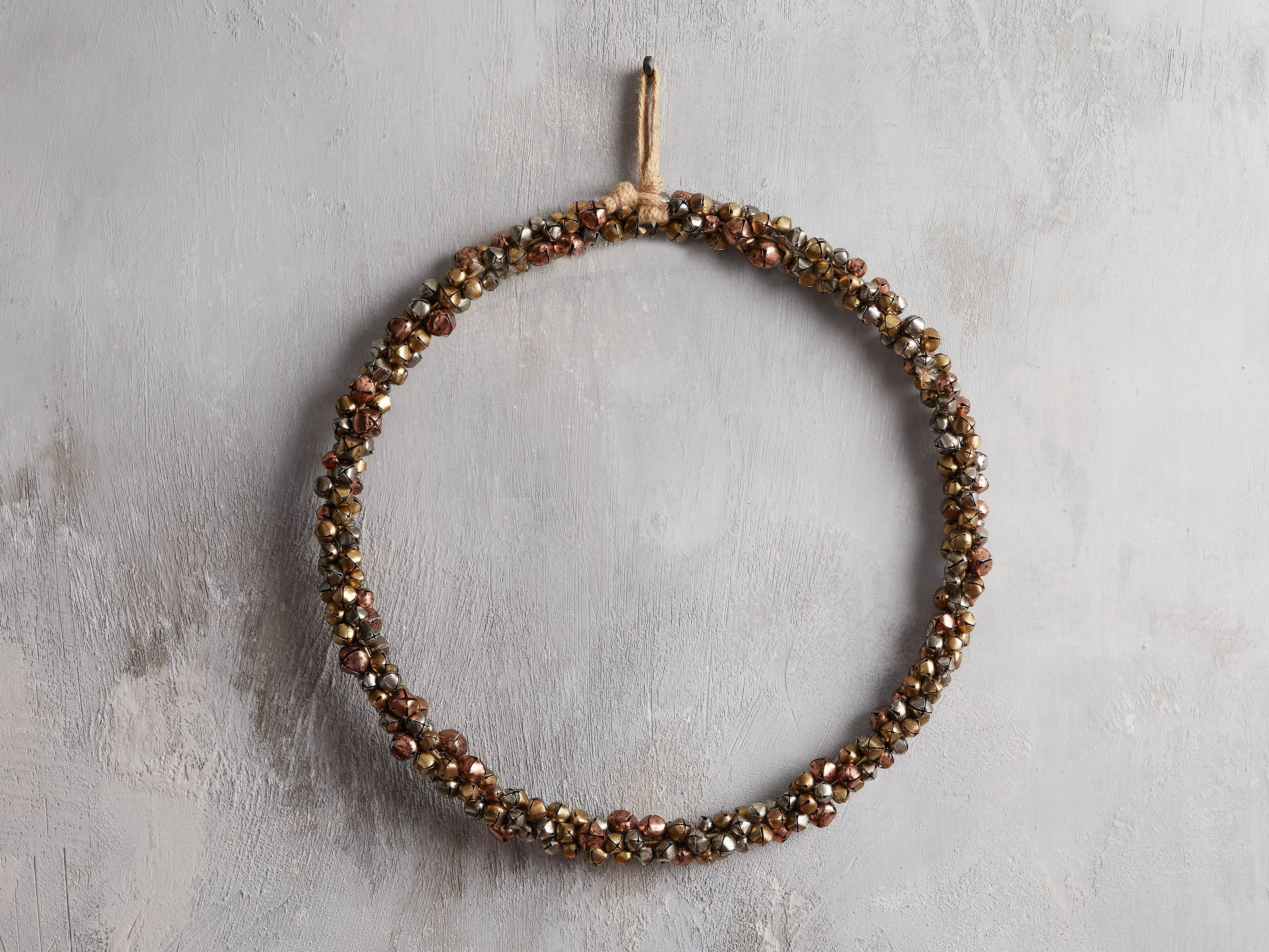 Brass Jingle Bell Wreath | Arhaus