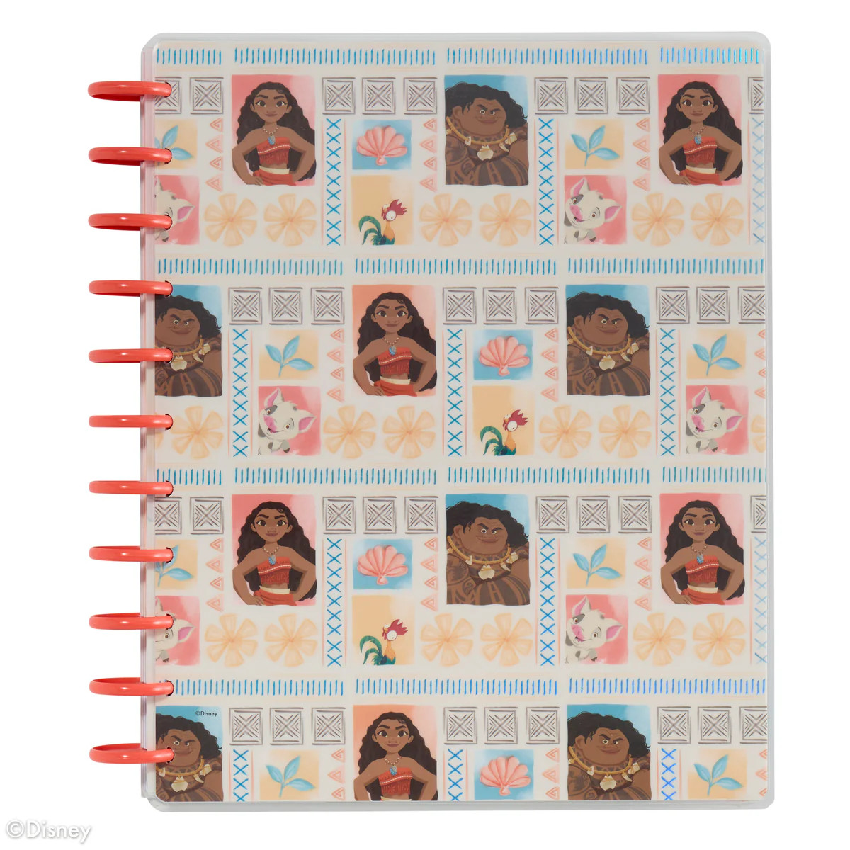 Undated Disney Moana Customizable Planner - Big Vertical Layout - 12 Months | Happy Planner
