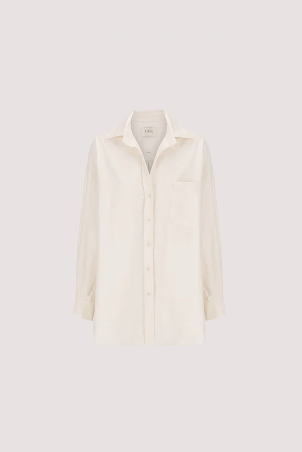 RHEA 2.0 CREAM OVERSIZED COTTON SHIRT | DISSH