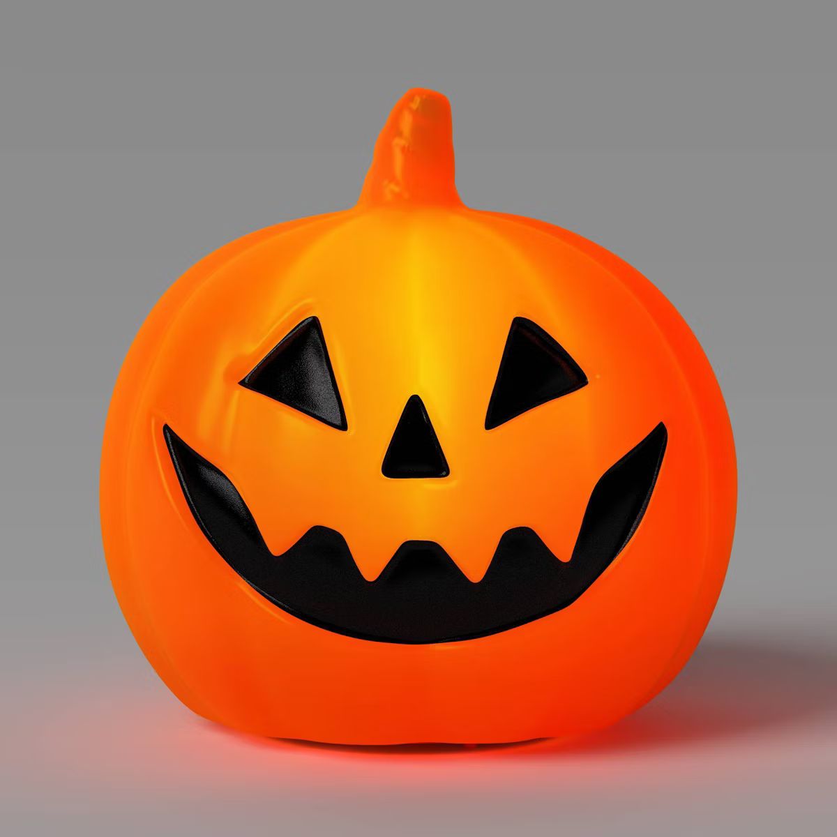 8" Lit Pumpkin Blowmold Halloween Decorative Prop Orange - Hyde & EEK! Boutique™ | Target