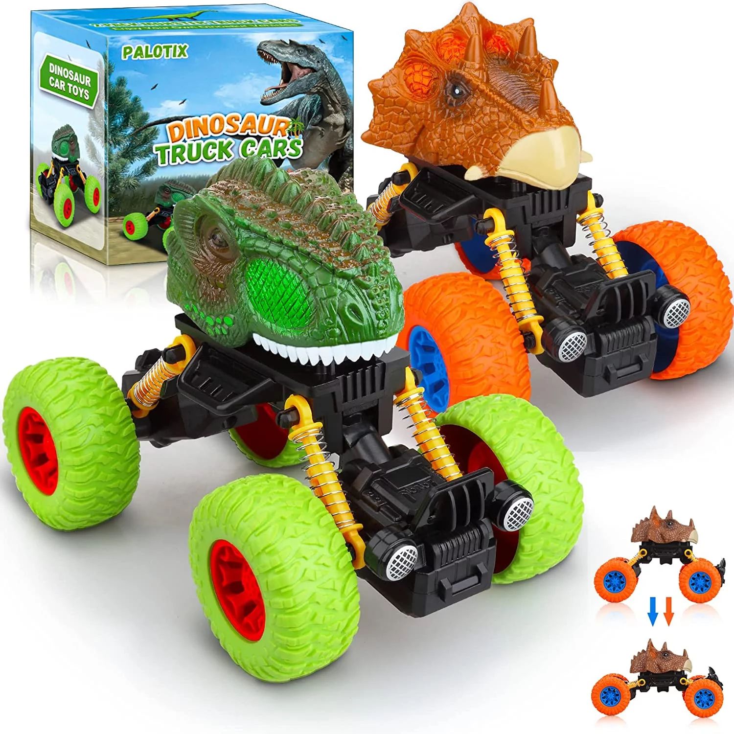Kids Toys Dinosaur Boy Toys: Dinosaur Toys for Kids 3-5 | Toddler Toys Age 2-4 Monster Trucks for... | Walmart (US)