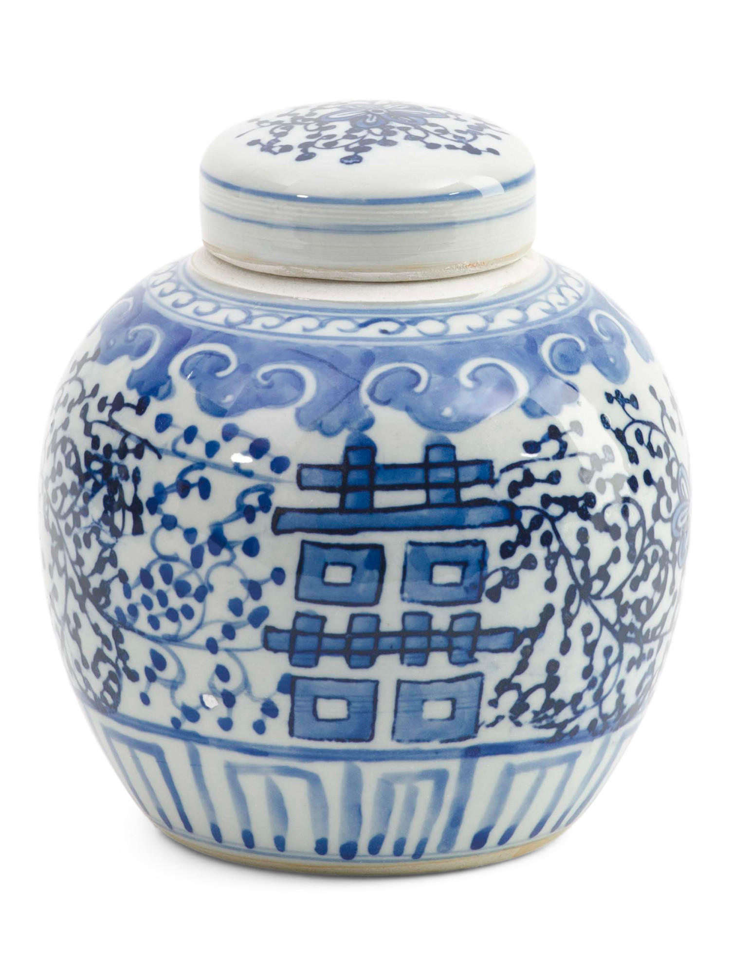 6x7 Porcelain Double Happiness Dots Mini Jar With Lid | Home | Marshalls | Marshalls