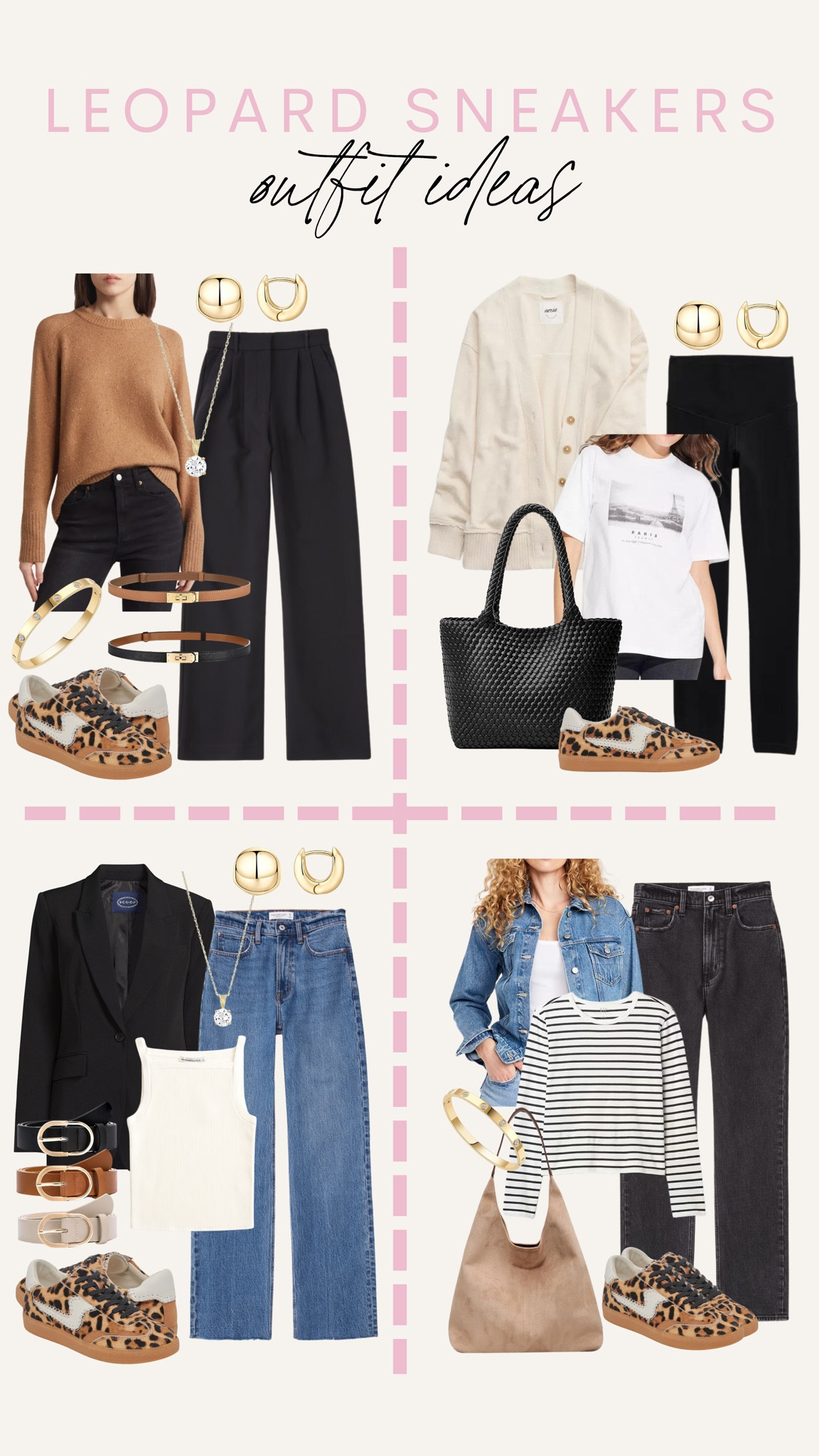 Leopard sneakers outfit ideas!

Sneakers, leopard print, cheetah print, outfit idea, fall outfits, casual outfit

#LTKFindsUnder50 #LTKSeasonal #LTKStyleTip