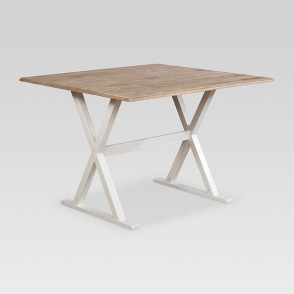40" Square Drop Leaf Rustic Dining Table - Threshold™ | Target