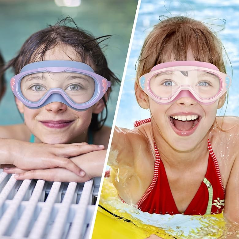 DEFUNX 8-15 Years Old Kids Swim Goggles (Pack of 2) Googles for Swimming Multi-Color/Anti-Fog/No ... | Amazon (US)