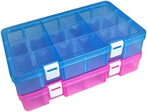 DUOFIRE Plastic Organizer Container Storage Box Adjustable Divider Removable Grid Compartment for... | Amazon (US)