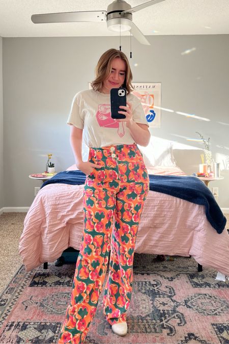 color lover!! truly the most fun pants I own. and they feel like stretchy PJs! 