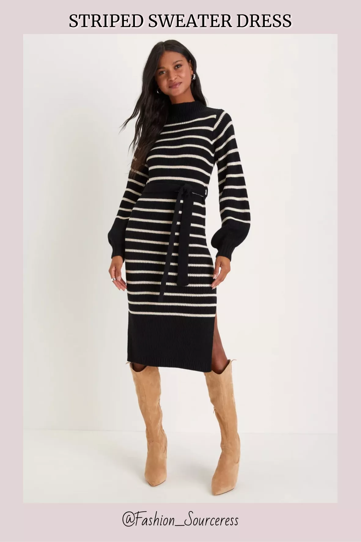Stripe Strapless Rib Sweater Dress curated on LTK