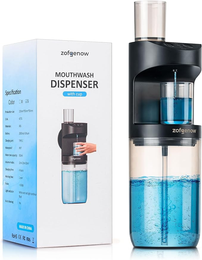 ZOFGENOW Automatic Mouthwash Dispenser for Bathroom,Bathroom Accessories 19.4 Fl Oz Dispensers wi... | Amazon (US)