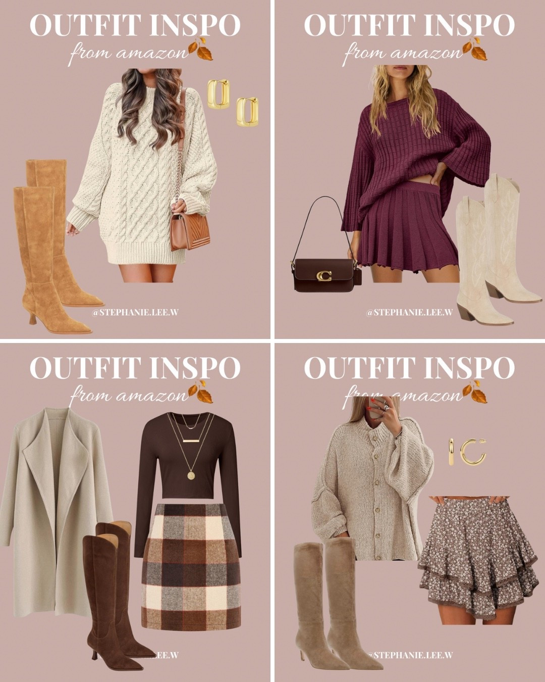 Fall outfit inspo you NEED 🍂
Dresses, skirts, and boots—the go-to looks this season! Effortlessly chic and perfect for Thanksgiving outfits too!🍁🥧

#thanksgivingoutfits #fallfashion #amazonfashion #amazonhaul #outfitinspo #thanksgivingstyle



#LTKStyleTip #LTKSeasonal #LTKSaleAlert